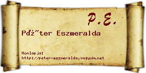 Péter Eszmeralda névjegykártya